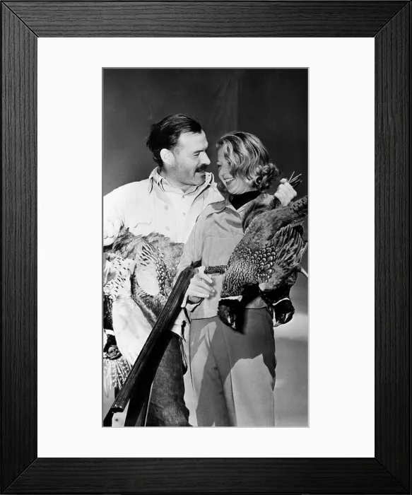 Framed Print : Ernest Hemingway and Martha Gellhorn on a shooting expedition. ca. 1940. Courtesy CSU Archives / Everett Collection Framed Print : Ernest Hemingway and Martha Gellhorn on a shooting expedition. ca. 1940. Courtesy CSU Archives / Everett Collection