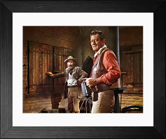 Framed Print : EL DORADO, John Wayne and Arthur Hunnicut, 1966 Framed Print : EL DORADO, John Wayne and Arthur Hunnicut, 1966