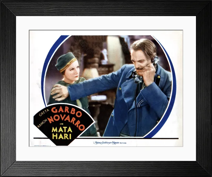 Framed Print : MATA HARI, from left, Greta Garbo, Lionel Barrymore, 1931