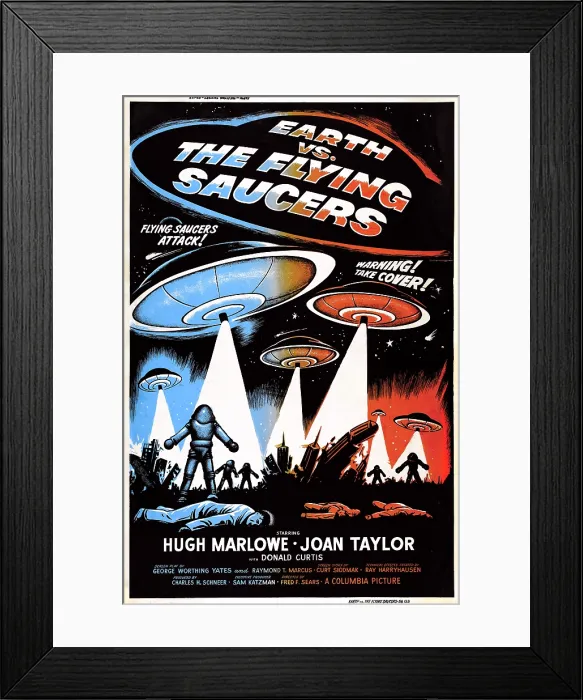 Framed Print : EARTH VS. THE FLYING SAUCERS, 1956