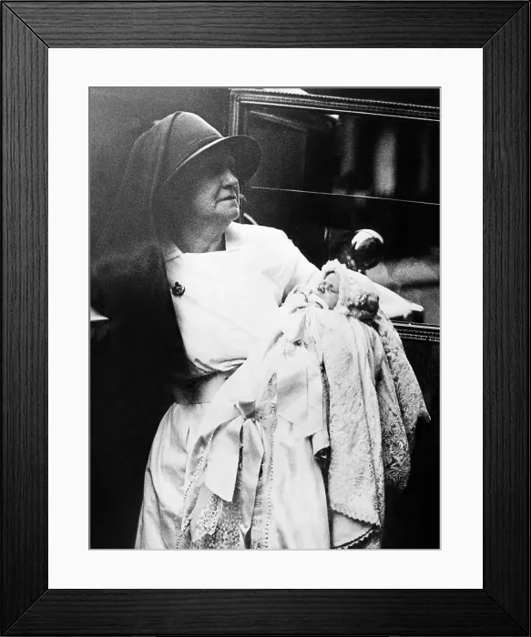Framed Print : A nurse holding Princess Elizabeth, (the future Queen Elizabeth II), after her christening at Buckingham Palace, London, June 8, 1926.. Courtesy: CSU Archives / Everett Collection Framed Print : A nurse holding Princess Elizabeth, (the future Queen Elizabeth II), after her christening at Buckingham Palace, London, June 8, 1926.. Courtesy: CSU Archives / Everett Collection