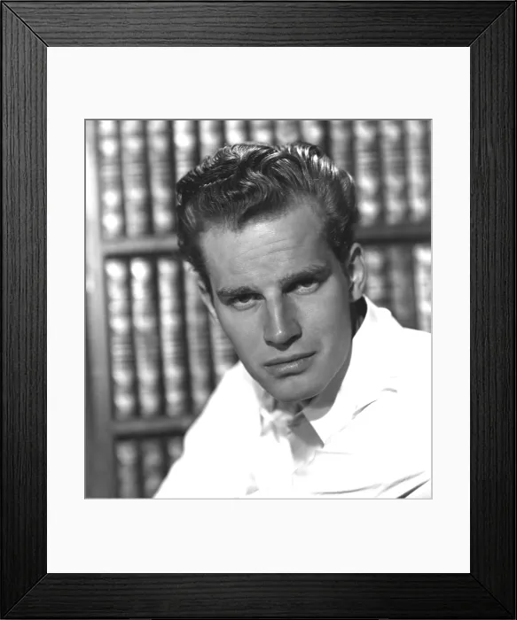 Framed Print : Charlton Heston, ca 1950 Framed Print : Charlton Heston, ca 1950