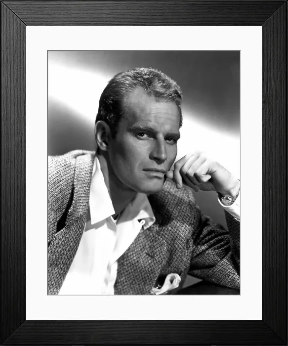 Framed Print : CHARLTON HESTON, 1950s