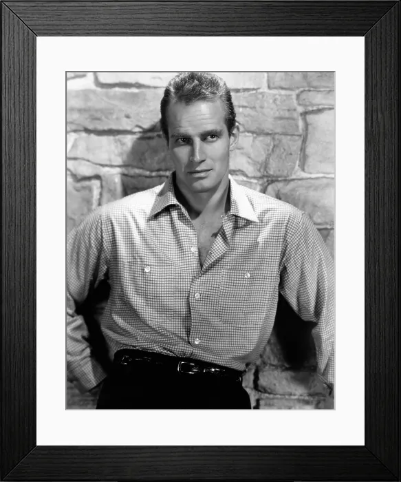 Framed Print : Charlton Heston, 1955