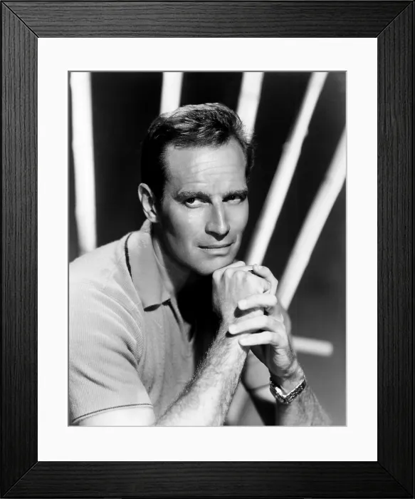 Framed Print : Charlton Heston, 1962
