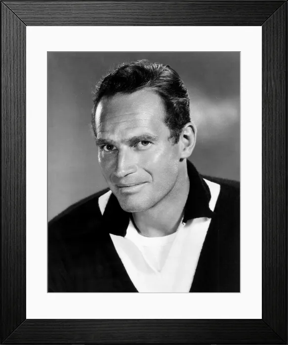 Framed Print : Charlton Heston, ca. 1960 Framed Print : Charlton Heston, ca. 1960