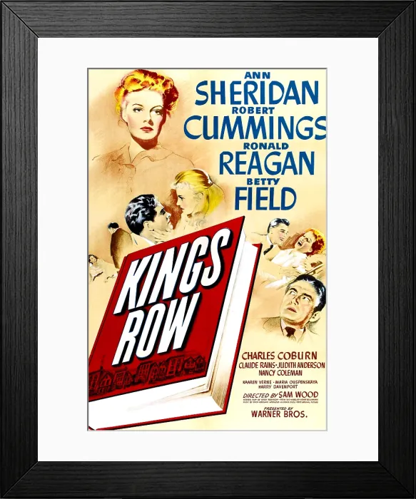 Framed Print : KINGS ROW, Ann Sheridan, Robert Cummings, Betty Field, Ronald Reagan, 1942 Framed Print : KINGS ROW, Ann Sheridan, Robert Cummings, Betty Field, Ronald Reagan, 1942