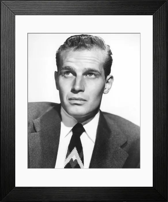 Framed Print : Charlton Heston, Paramount Pictures, 1951