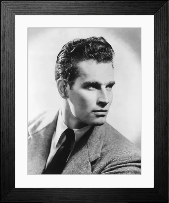Framed Print : Charlton Heston, ca early 1950s Framed Print : Charlton Heston, ca early 1950s