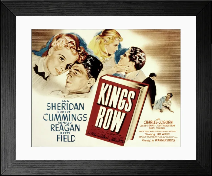 Framed Print : KINGS ROW, Ann Sheridan, Ronald Reagan, Betty Field, Robert Cummings, 1942 Framed Print : KINGS ROW, Ann Sheridan, Ronald Reagan, Betty Field, Robert Cummings, 1942