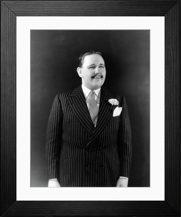 Framed Print : Charles Laughton in the stage production of FATAL ALIBI, 1937