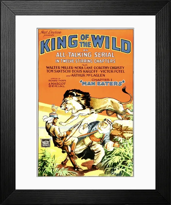 Framed Print : KING OF THE WILD, Chapter 1-Man Eaters, 1931 Framed Print : KING OF THE WILD, Chapter 1-Man Eaters, 1931