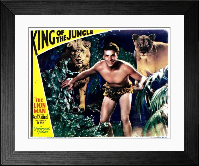 Framed Print : KING OF THE JUNGLE, Buster Crabbe, 1933 Framed Print : KING OF THE JUNGLE, Buster Crabbe, 1933
