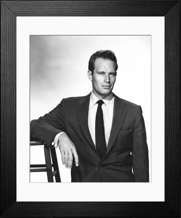 Framed Print : Charlton Heston, Paramount Pictures, 1955