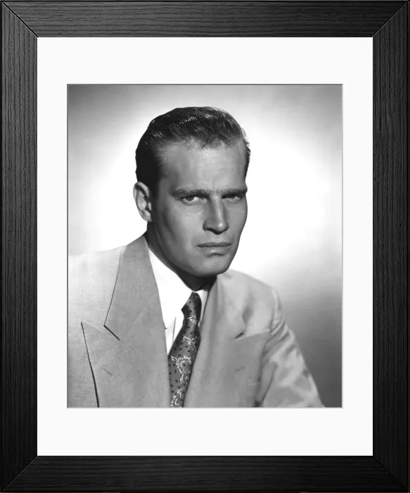 Framed Print : Charlton Heston, ca 1954 Framed Print : Charlton Heston, ca 1954