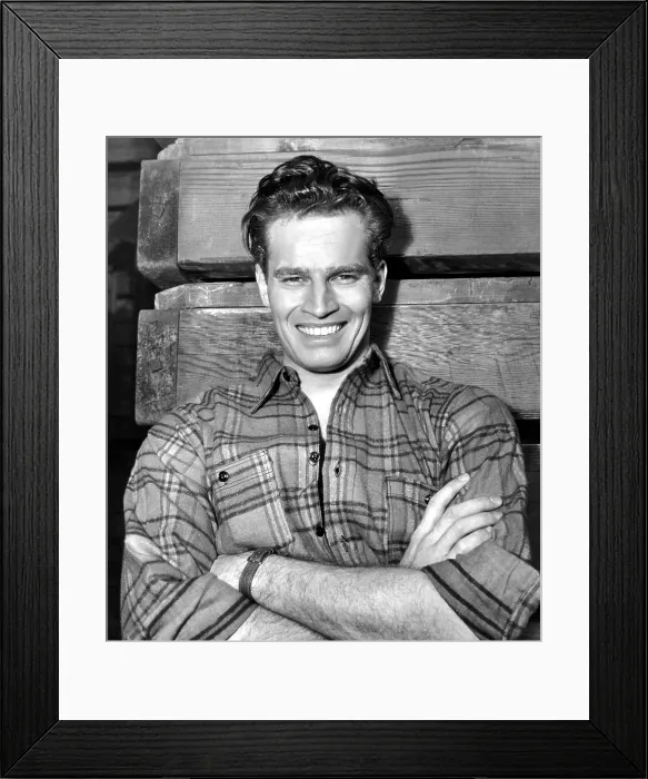 Framed Print : Charlton Heston, Paramount Pictures, 1950