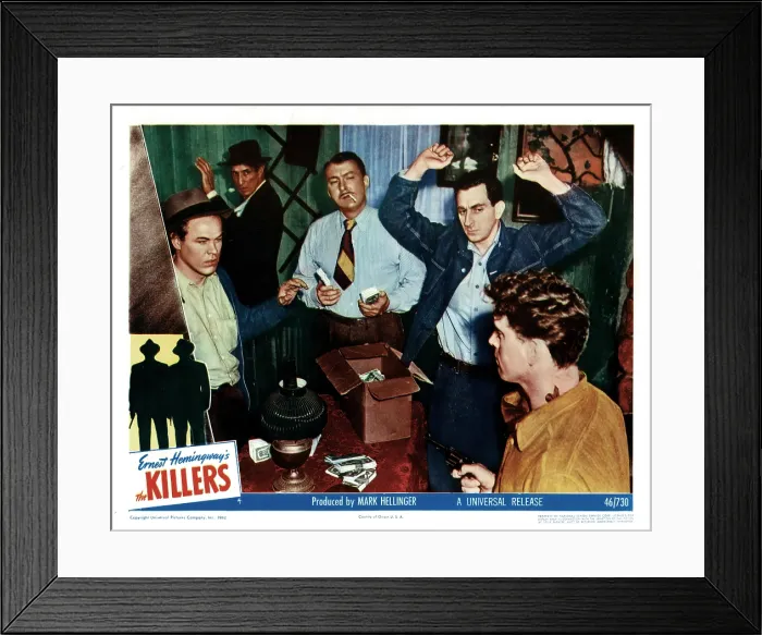 Framed Print : THE KILLERS, from left, Jack Lambert, Charles Middleton, Albert Dekker, Jeff Corey, Burt Lancaster, 1946 Framed Print : THE KILLERS, from left, Jack Lambert, Charles Middleton, Albert Dekker, Jeff Corey, Burt Lancaster, 1946