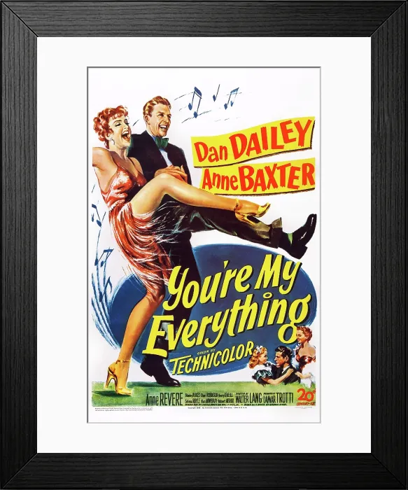 Framed Print : YOU'RE MY EVERYTHING, from left: Anne Baxter, Dan Dailey, 1949, TM and Copyright 20th Century Fox Film Corp. All rights reserved. / courtesy Everett Collection Framed Print : YOU'RE MY EVERYTHING, from left: Anne Baxter, Dan Dailey, 1949, TM and Copyright 20th Century Fox Film Corp. All rights reserved. / courtesy Everett Collection