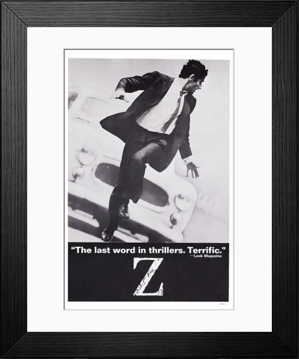 Framed Print : Z, US poster art, Charles Denner, 1969