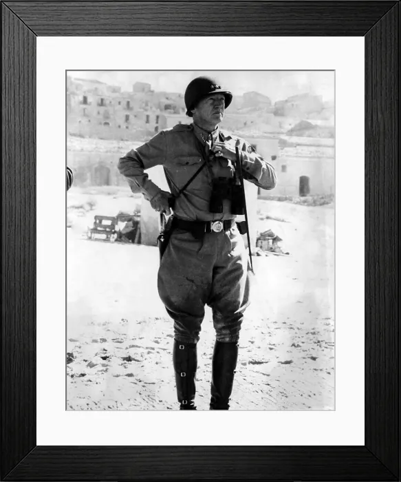 Framed Print : Lt. General George Patton, Sicily, 1943. Courtesy: CSU Archives / Everett Collection