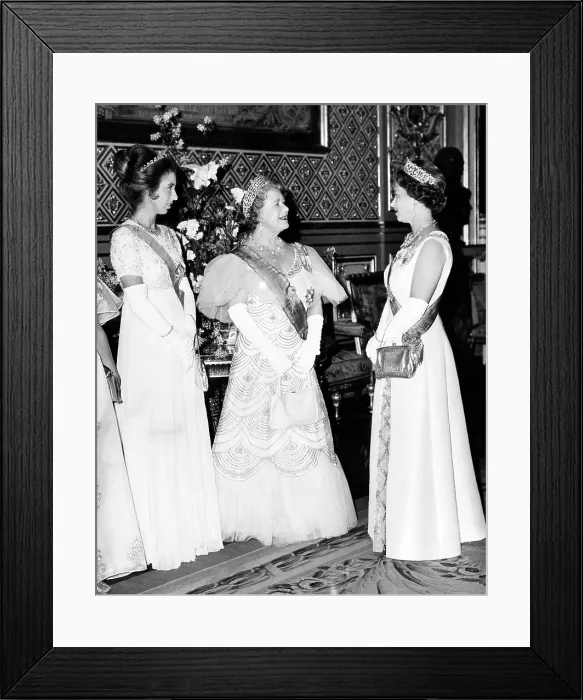 Framed Print : Princess Anne, Queen Elizabeth (the Queen Mother), Queen Elizabeth II, Windsor Castle, England, 1972.. Courtesy: CSU Archives  /  Everett Collection