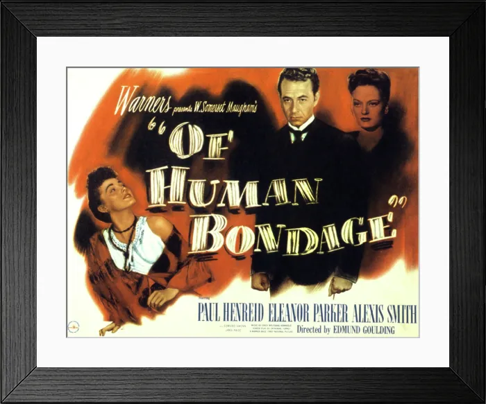 Framed Print : OF HUMAN BONDAGE, Eleanor Parker, Paul Henreid, Alexis Smith, 1946