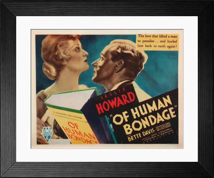 Framed Print : OF HUMAN BONDAGE, Bette Davis, Leslie Howard, 1934