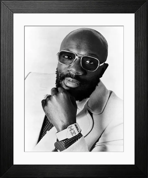 Framed Print : Isaac Hayes, 1976. Courtesy: CSU Archives / Everett Collection Framed Print : Isaac Hayes, 1976. Courtesy: CSU Archives / Everett Collection