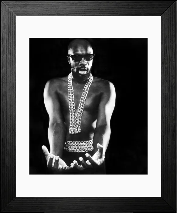 Framed Print : Isaac Hayes, 1970s. Courtesy: CSU Archives  /  Everett Collection