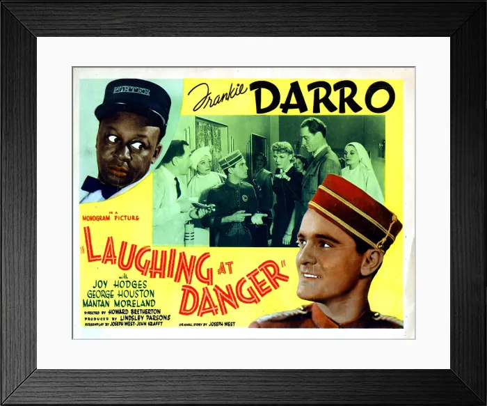 Framed Print : LAUGHING AT DANGER, left and right, Mantan Moreland, Frankie Darro, 1940