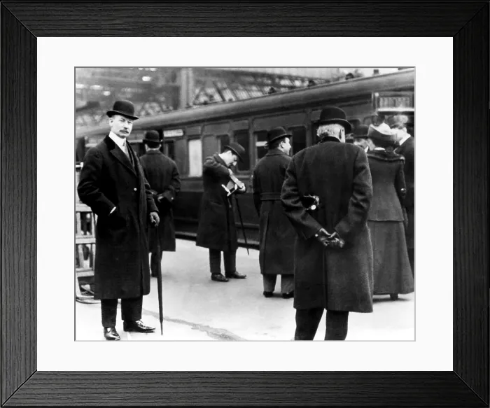Framed Print : John Jacob Astor IV (far left), (1864-1912), London, 1912.. Courtesy: CSU Archives / Everett Collection Framed Print : John Jacob Astor IV (far left), (1864-1912), London, 1912.. Courtesy: CSU Archives / Everett Collection