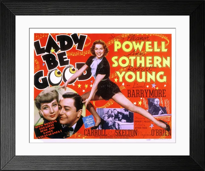 Framed Print : LADY BE GOOD, Ann Sothern, Robert Young, Eleanor Powell, Red Skelton, Lionel Barrymore, 1941 Framed Print : LADY BE GOOD, Ann Sothern, Robert Young, Eleanor Powell, Red Skelton, Lionel Barrymore, 1941
