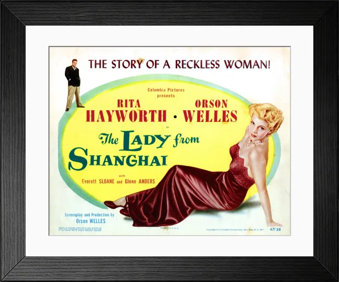 Framed Print : THE LADY FROM SHANGHAI, from left, Orson Welles, Rita Hayworth, 1947 Framed Print : THE LADY FROM SHANGHAI, from left, Orson Welles, Rita Hayworth, 1947