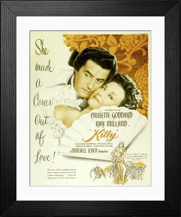 Framed Print : KITTY, Ray Milland, Paulette Goddard, 1945 Framed Print : KITTY, Ray Milland, Paulette Goddard, 1945