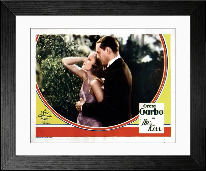 Framed Print : THE KISS, from left, Greta Garbo, Conrad Nagel, 1929 Framed Print : THE KISS, from left, Greta Garbo, Conrad Nagel, 1929