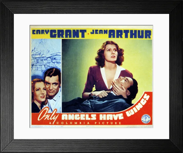 Framed Print : ONLY ANGELS HAVE WINGS, Cary Grant, Rita Hayworth, 1939