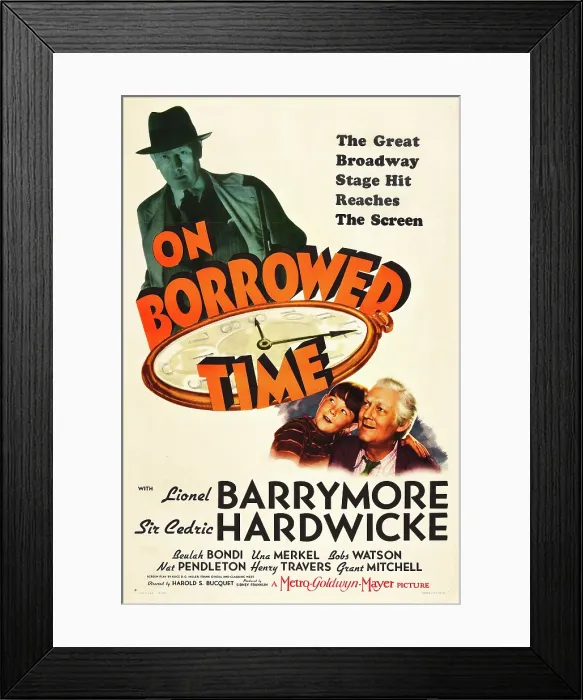 Framed Print : ON BORROWED TIME, Cedric Hardwicke, Bobs Watson, Lionel Barrymore, 1939