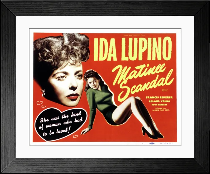 Framed Print : ONE RAINY AFTERNOON, (aka, MATINEE SCANDAL), Ida Lupino, 1936 Framed Print : ONE RAINY AFTERNOON, (aka, MATINEE SCANDAL), Ida Lupino, 1936