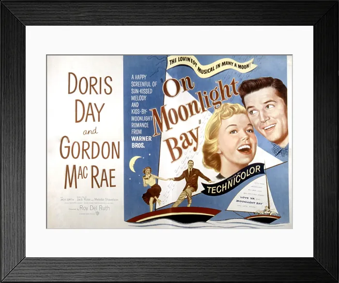 Framed Print : ON MOONLIGHT BAY, Doris Day, Gordon MacRae, 1951