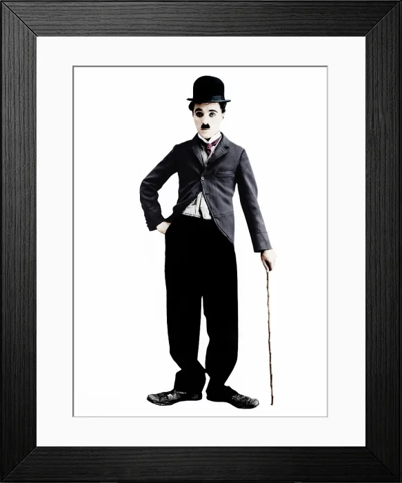 Framed Print : Charlie Chaplin as the Little Tramp character, ca. 1925 Framed Print : Charlie Chaplin as the Little Tramp character, ca. 1925
