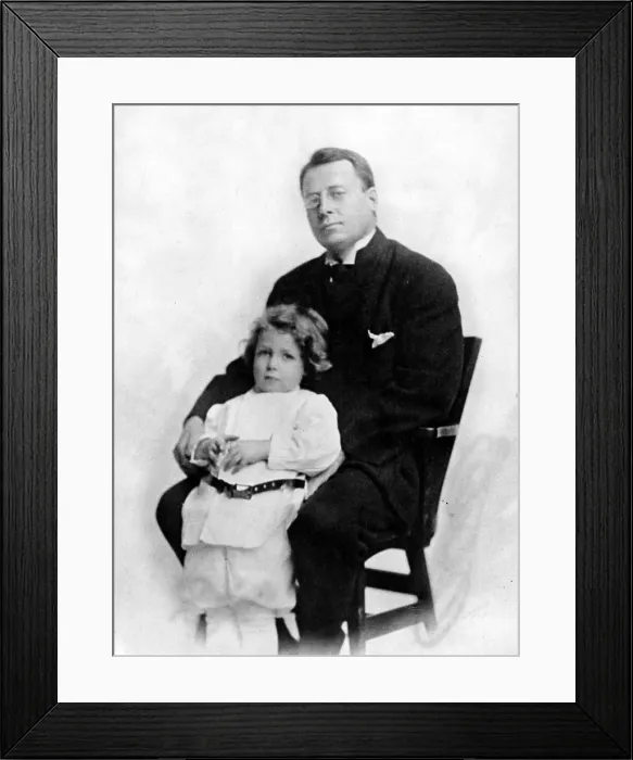Framed Print : James M. Cox, Governor of Ohio, with son Jamie, 1913. Courtesy: CSU Archives  /  Everett Collection