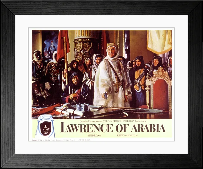 Framed Print : LAWRENCE OF ARABIA, Anthony Quinn, Peter O'Toole, 1962