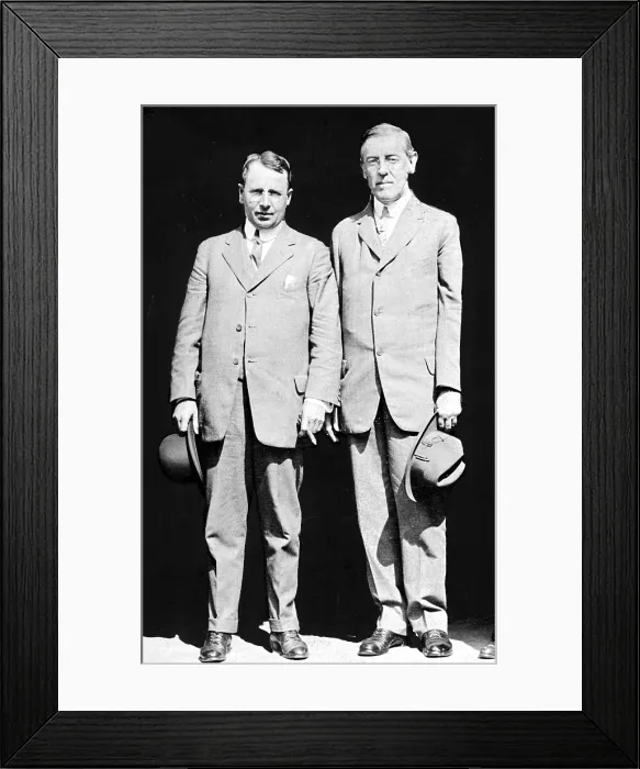 Framed Print : Presidential candidate Woodrow Wilson and Gubernatorial candidate James M. Cox in Columbus, Ohiio, 1912. Courtesy: CSU Archives  /  Everett Collection