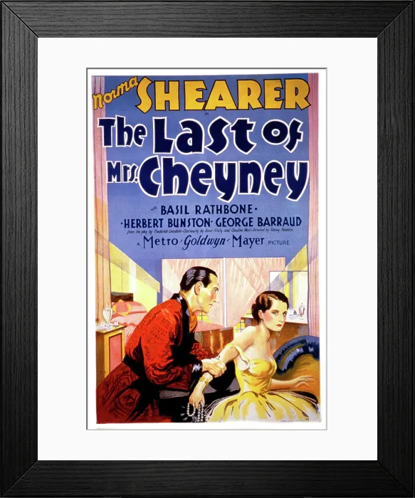 Framed Print : THE LAST OF MRS. CHEYNEY, Basil Rathbone, Norma Shearer, 1929
