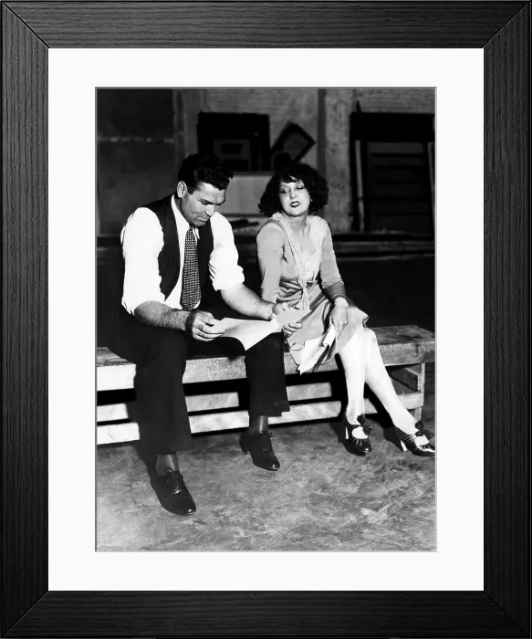 Framed Print : Jack Dempsey and his wife, Estelle Taylor, rehearse their lines for the stage production of The Big Fight, 1928. Courtesy: CSU Archives / Everett Collection