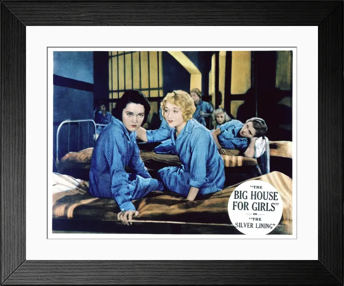 Framed Print : BIG HOUSE FOR GIRLS, (aka THE SILVER LINING, aka THIRTY DAYS), US lobbycard, from left: Maureen O'Sullivan, Betty Compson, 1932 Framed Print : BIG HOUSE FOR GIRLS, (aka THE SILVER LINING, aka THIRTY DAYS), US lobbycard, from left: Maureen O'Sullivan, Betty Compson, 1932
