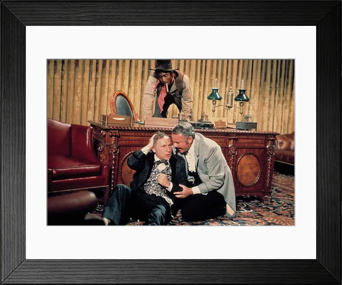 Framed Print : BLAZING SADDLES, Cleavon Little, Mel Brooks, Harvey Korman, 1974 Framed Print : BLAZING SADDLES, Cleavon Little, Mel Brooks, Harvey Korman, 1974