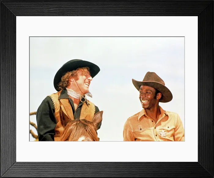 Framed Print : BLAZING SADDLES, Gene Wilder, Cleavon Little, 1974