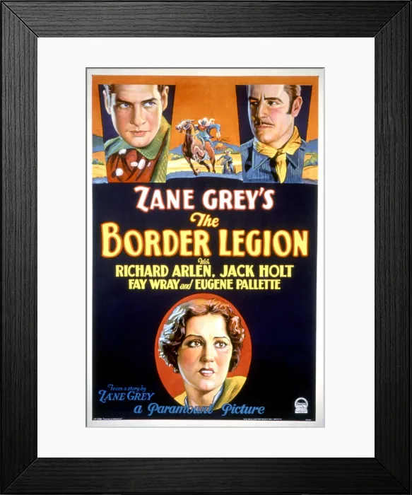 Framed Print : BORDER LEGION, Richard Arlen, Jack Holt, Fay Wray, 1930 Framed Print : BORDER LEGION, Richard Arlen, Jack Holt, Fay Wray, 1930