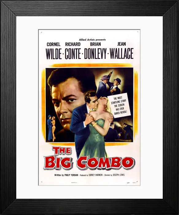 Framed Print : THE BIG COMBO, Cornel Wilde, Richard Conte, Jean Wallace, 1955 Framed Print : THE BIG COMBO, Cornel Wilde, Richard Conte, Jean Wallace, 1955